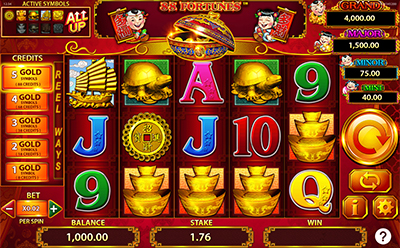The 88 Fortunes slot game at the betOcean NJ casino