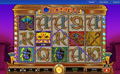 Cleopatra slot double win
