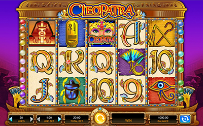 The Cleopatra slot game at the betOcean NJ casino
