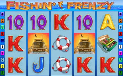 Fishin Frenzy Slingo at a US Online Bingo Site