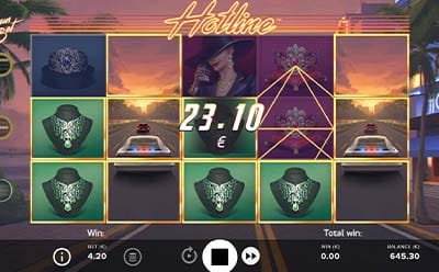 Hotline slot bonus game