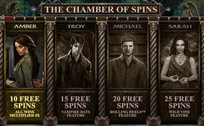 Immortal Romance Slot Bonus game