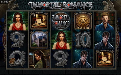 The Immortal Romance slot game at the DraftKings US casino